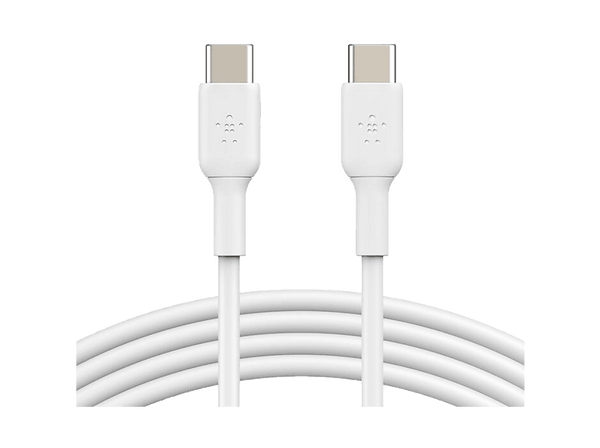 Cable USB - Belkin Cable USB-C a USB-C de 60 W, 1 m, Universal, Carga Rápida, Blanco