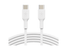 Cable USB - Belkin Cable USB-C a USB-C de 60 W, 1 m, Universal, Carga Rápida, Blanco
