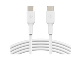 Cable USB - Belkin Cable USB-C a USB-C de 60 W, 1 m, Universal, Carga Rápida, Blanco