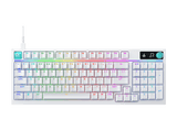 Teclado gaming - Logitech G G316 X 98, Cable, 8 kHz, Pantalla LED, Interruptores intercambiables, Teclas de PBT personalizables, PC-Mac, RGB, Blanco