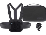 Kit accesorios cámara deportiva - GoPro AKTAC-001, Soporte para pecho y soporte para manillar, Negro