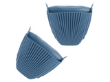 Guante de cocina - CMP Paris 106797, 2 Manoplas de Silicona, Apto para Lavavajillas, Surtido: azul petróleo, beige, verde oliva