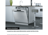 Lavavajillas - Samsung DW60A6092FS/ET, 7 programas,  60 cm, Sistema AutoOpen, Inox