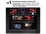 Monitor gaming - LG 34GX90SA-W, 34 WQHD 4K, 240 Hz, 0.03 ms, OLED curvo 800R, AMD FreeSync™, USB-C, Altavoces integrados, Altura ajustable, Blanco