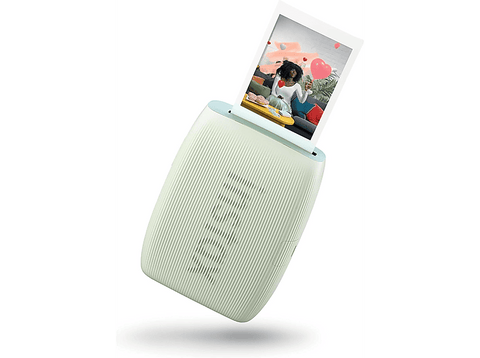 Impresora fotográfica - Fujifilm Mini Link 3, Exposición de 3 colores con OLED, 800 × 600 puntos, Impresión en 15 segs, Sage Green