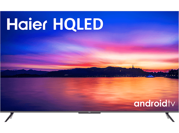 TV HQLED 65"- Haier P8 Series H65P800UG, UHD 4K, Smart TV (Android TV 11), HDR 4K, Dolby Atmos-Vision, Diseño metálico, Control por Voz, Negro