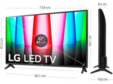 TV LED 32 - LG 32LQ570B6LA, HD-ready, Procesador Inteligente α5 Gen5 AI Processor, Smart TV, DVB-T2 (H.265), Negro