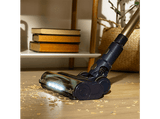 Aspirador escoba - cecotec Conga Rockstar RS70 Pet Flex, 500 W, 65 min Autonomía, Sin Bolsa, Cepillo para Animales, Negro/Dorado