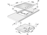 Placa de gas - Miele KM 2034 G, 5 zonas, Zona grande 12 cm, Gas natural, Función GasStop, 75 cm, Acero inoxidable