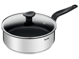 Sartén - Tefal Primary E30932, 24 cm, Acero inoxidable, Revestimiento antiadherente, Compatible con inducción, Garantia de 10 años.