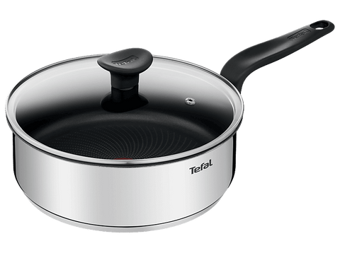 Sartén - Tefal Primary E30932, 24 cm, Acero inoxidable, Revestimiento antiadherente, Compatible con inducción, Garantia de 10 años.