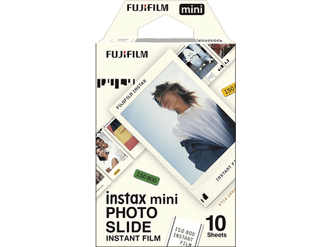Película fotográfica - Fujifilm Instax Mini Photo Slide, 10 hojas, 54 x 86 mm, Para cámaras Instax Mini