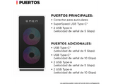 PC gaming - HP OMEN 35L GT16-0049ns, Intel® Core™ i7-14700F, 32GB RAM, 1TB SSD, Gráficos RTX™ 4060, Windows 11 H, Negro