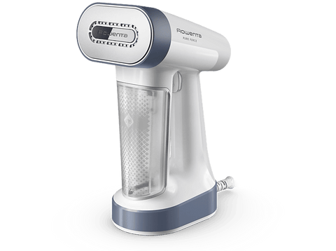 Cepillo de vapor y plancha - Rowenta Pure Force DR8722, 1800 W, 90 g/min, 4 niveles de vapor, Vertical y horizontal, Modo Boost, Blanco
