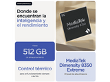 Móvil - motorola edge 60 pro, Dazzling Blue, 512 GB, 12 GB RAM, 6.67 pOLED, MediaTek Dimensity 8350 Extreme, 6000 mAh