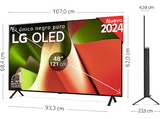 TV OLED 48 - LG OLED48B46LA, OLED 4K, Procesador Inteligente 4K α8, Smart TV, DVB-T2 (H.265), Negro Dark Meteor Titan