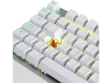 Teclado gaming - NEWSKILL Serike V2, Por Cable, Iluminación RGB, Con reposabrazos, Blanco