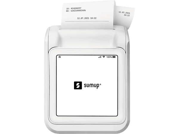 Datáfono - Sumup SUM-80062000, Entrada PIN, NFC, USB-C, Pantalla táctil, Blanco