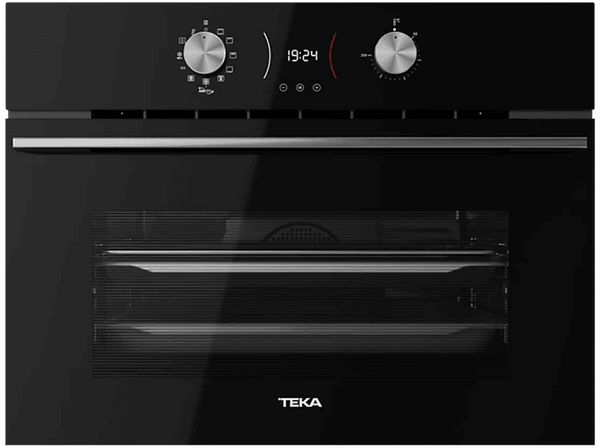 Horno compacto - Teka HLC 8406 BK, Multifunción, Sistema de limpieza integrado, 44 l, 45 cm Ancho, Función Airfry, Negro
