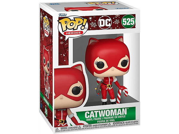Figura Funko Pop! - DC: Holiday Catwoman, Vinilo, 10 cm