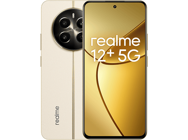 Móvil - realme 12+ 5G, Beige, 512 GB, 12 GB RAM, 6.67" Full HD+ AMOLED 120Hz, MediaTek Dimensity 7050 5G, 5000 mAh, Android