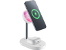 Cargador móvil inalámbrico - CellularLine MAG DUO, Estación de carga Mag con tecnología Qi2, Blanco