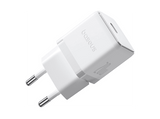 Cargador de pared - Baseus PALM, 20W, Tipo C, Carga ultrarrápida, Control de temperatura, Universal, Blanco Moon