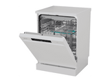 Lavavajillas - Hisense HS643B90W, 15 servicios, 6 programas, 60 cm, Tecnología Inverter, Tercera Bandeja, Blanco