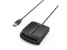 Lector de tarjetas - Hama, Con chip ''Single'', Para tarjetas inteligentes/DNI, USB-A, Negro