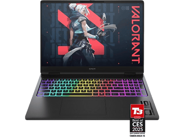 Portátil gaming - HP OMEN MAX 16-AH0011NS, 16 " WQXGA, Intel® Core™ Ultra 9 275HX, 32 GB RAM, 1 TB SSD, GeForce RTX™ 5080, WINDOWS Home