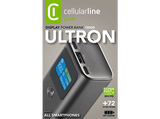 Powerbank - CellularLine ULTRON, 10000 mAh, 30W,  Universal, USB-C, Negro