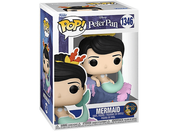 Figura Funko Pop! - Peter Pan 70th Aniversary: Sirena, Vinilo, 12 cm
