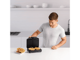 Sandwichera - Taurus Miami Premium, Placas intercambiables: sandwich, grill y gofre, 900W, Negro/Inox