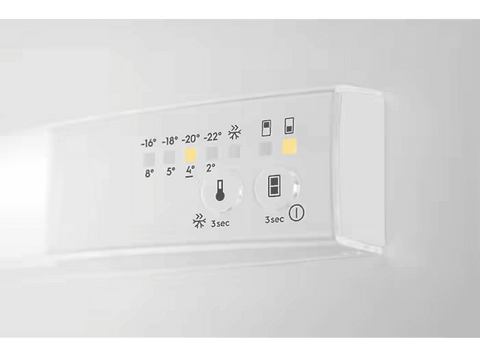 Frigorífico combi - AEG OSD5S161ES, Low Frost, 157.5 cm, 249 l,  Frostmatic, Led interior, Blanco