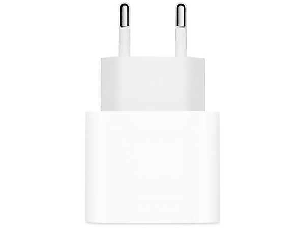 Apple Adaptador de corriente USB-C de 20 W, iPhone. iPad, Apple Watch, AirPods, Blanco