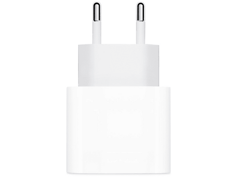 Apple Adaptador de corriente USB-C de 20 W, iPhone. iPad, Apple Watch, AirPods, Blanco