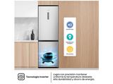 Frigorífico combi - Hisense RB390N4BCC, No Frost, 186 cm, 304 l, Micro Vents Cooling, Motor Inverter, Inox