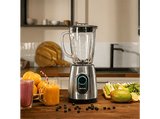 Batidora de vaso - Cecotec Power Black Titanium 2300MAX Inox, 1800 W, 1.8 l, Plata