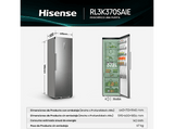 Frigorífico una puerta - Hisense RL3K370SAIE, No Frost, 185.6 cm, 372 l, Kitchen Fit, Wi Fi, Inox