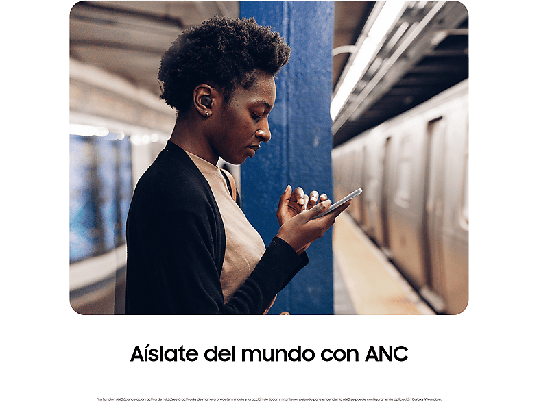 Auriculares True Wireless - Samsung Galaxy Buds FE, ANC, Bluetooth, 5.2, Hasta 30h, Grafito