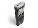 Grabadora de voz - Philips DVT1170, 8 GB, Micrófono de 360°, Pantalla LCD 1.34 , Formato PCM (WAV) , Funciona con pilas AAA, Plata