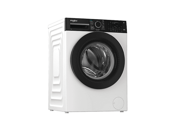 Lavadora carga frontal - Whirlpool WAM 27WB SPT, 12 kg, 1400 rpm, 15 Programas, Inverter, Tecnología 6th Sense, Rapid 28', Blanco