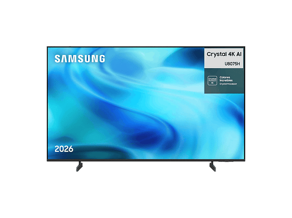 TV LED 75" - Samsung TU75U8075HUXXC, UHD 4K, Crystal Processor 4K, Smart TV, Wifi, Negro