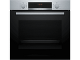 Horno - Bosch HBA514ES3, Serie 4, Multifunción, Limpieza por agua, 71 l, HotAir 3D, Mandos ocultables, 60 cm, inox