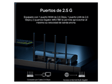 Router - Mercusys MR27BE, 3600 Mbps, Router WiFi 7 AX3600 Doble Banda, Puerto 2.5G Multi-Gigabit, Tecnología MLO, 4 Antenas, Red Mesh, Negro
