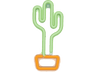 Luces LED - Forever RTV100211, Neón, BAT+USB, Cactus, Orange, Green