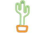 Luces LED - Forever RTV100211, Neón, BAT+USB, Cactus, Orange, Green