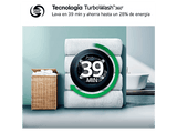 Lavadora carga frontal - LG F4X7013TWS, 13 kg, 1400 rpm, 23 programas, TurboWash 360º, ThinQ™, Blanco