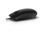 Ratón - Dell MS116, 1000DPI, USB, Óptico, Ambidextro, Negro