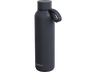 Botella - Quokka Solid, 630 ml, Mantiene temperatura, Libre BPA, Acero inoxidable, Con tira, Slate